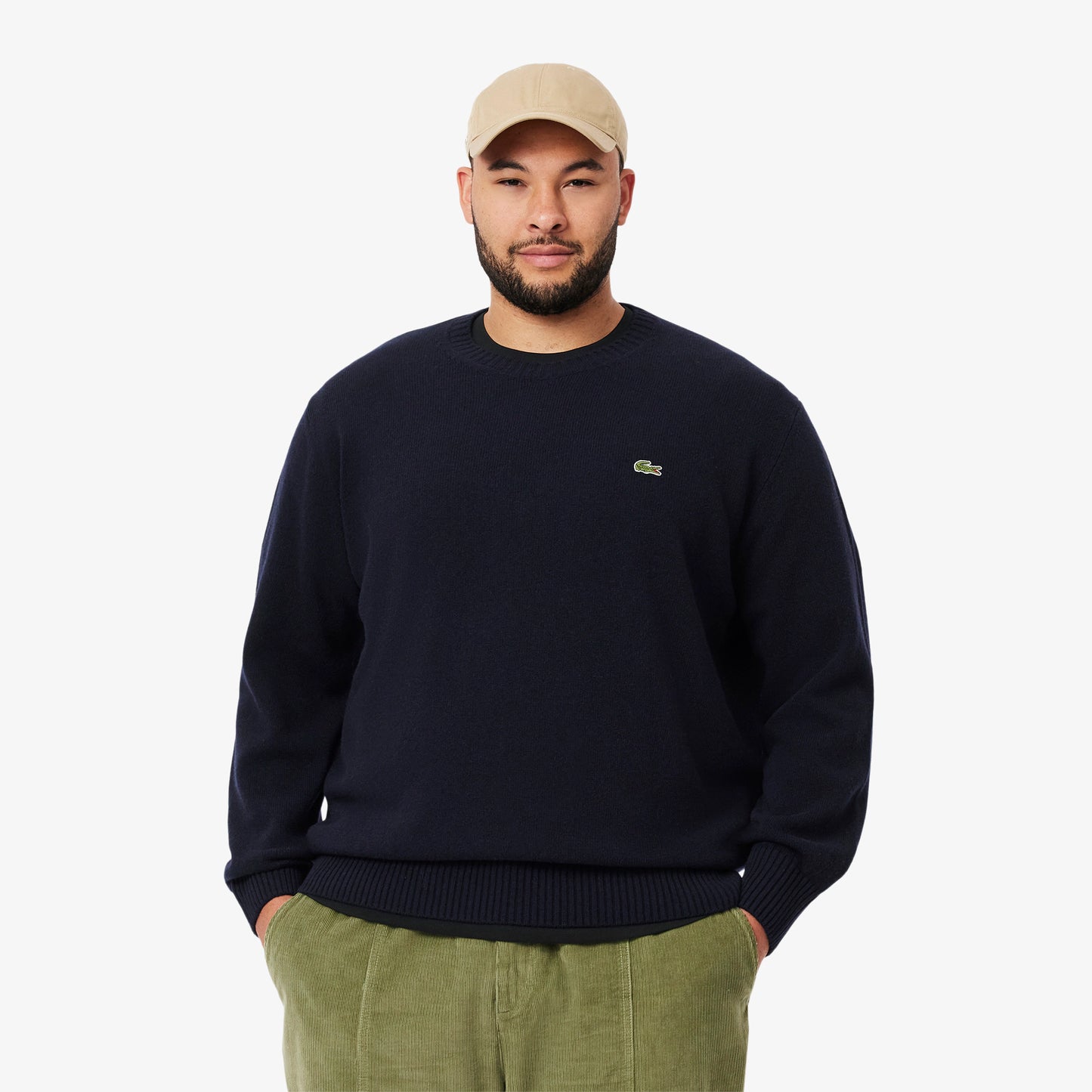 Maglione a Girocollo 100% Lana Cardata