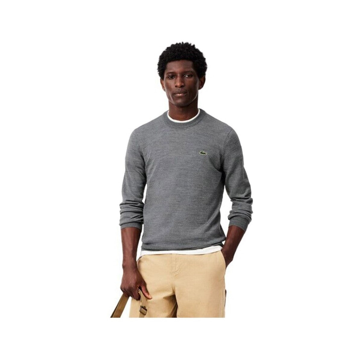 Pullover Girocollo Misto Lana