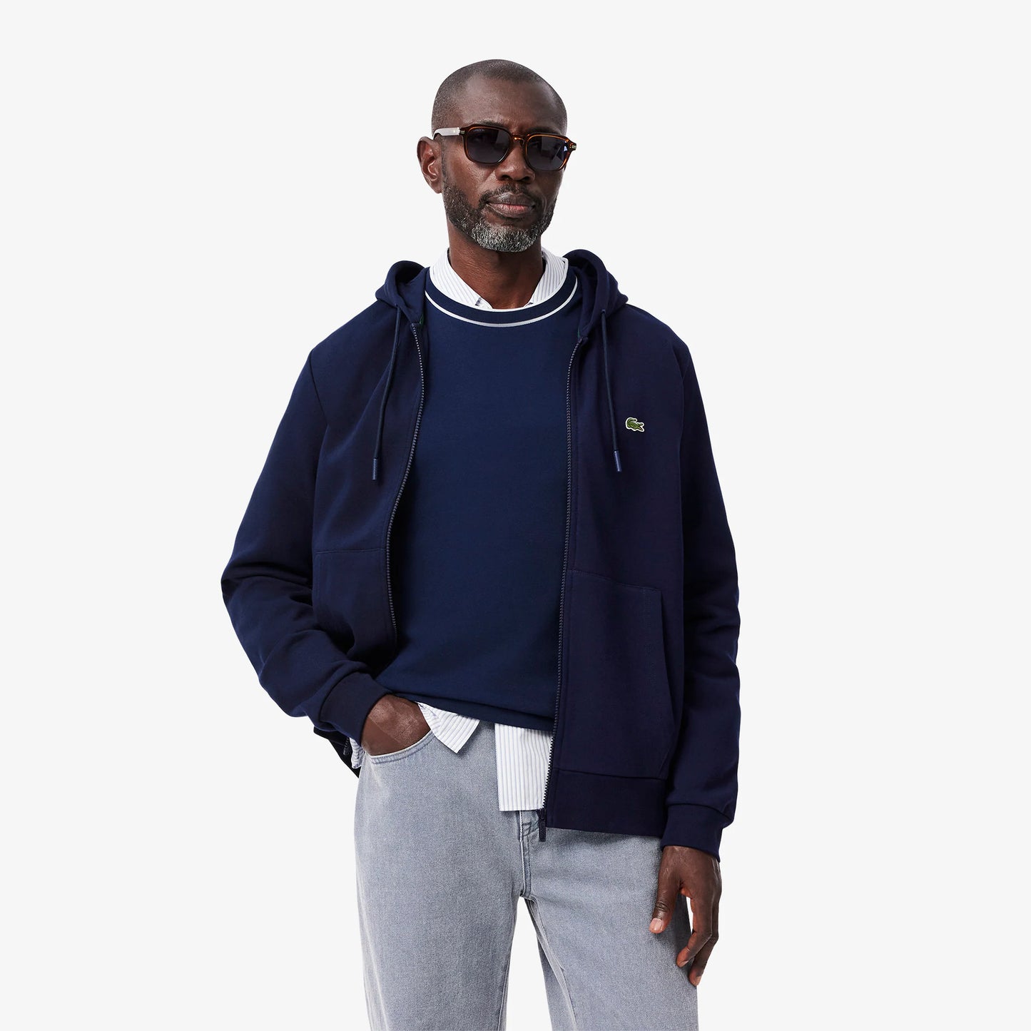 Felpa con Cappuccio e Zip Uomo
