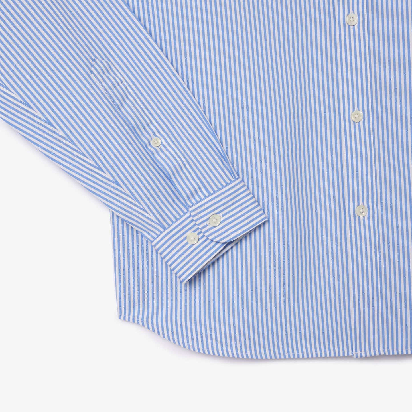 Camicia in Cotone a Righe Manica Lunga Regular Fit Uomo