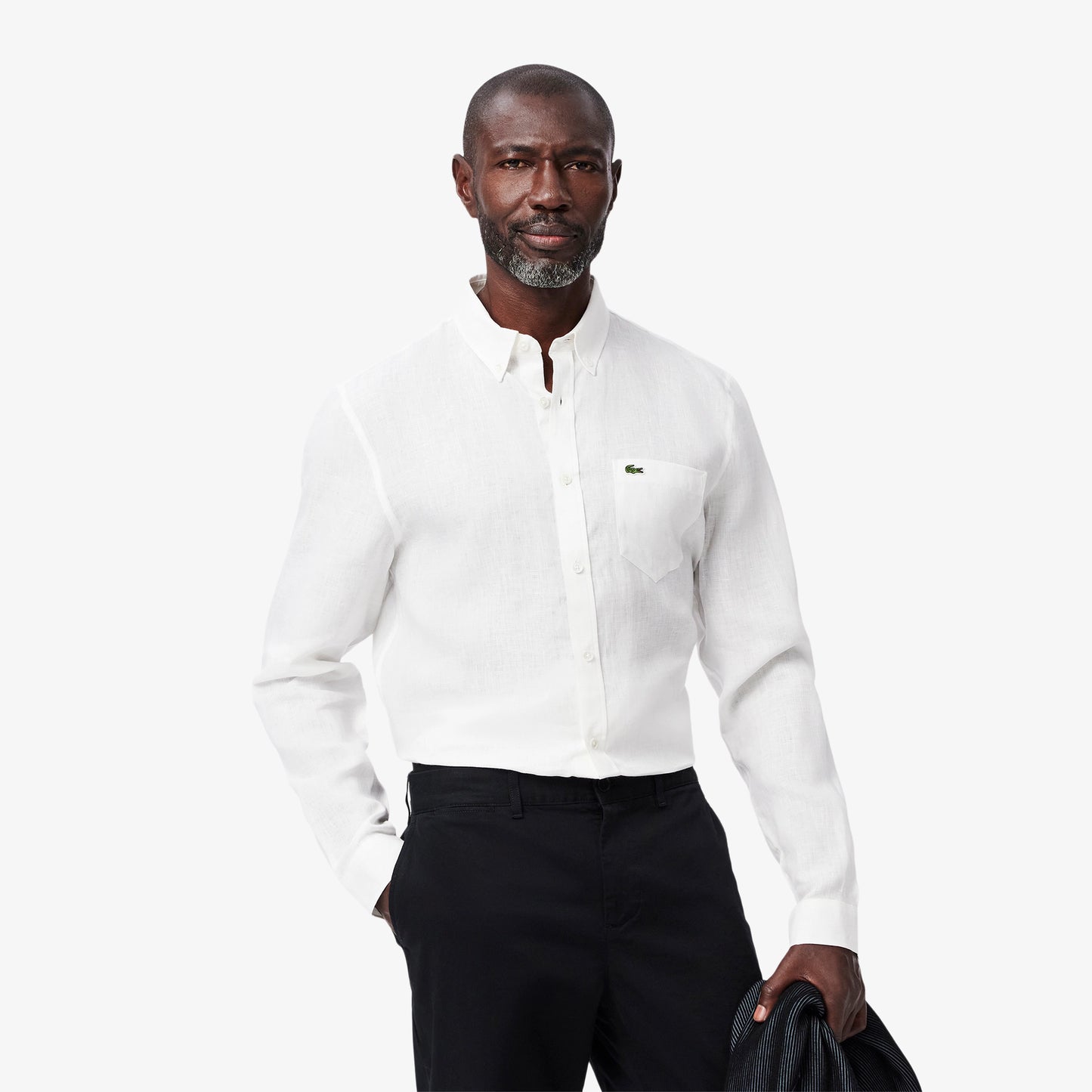 Camicia Lacoste in Lino 100% Regular Fit Uomo