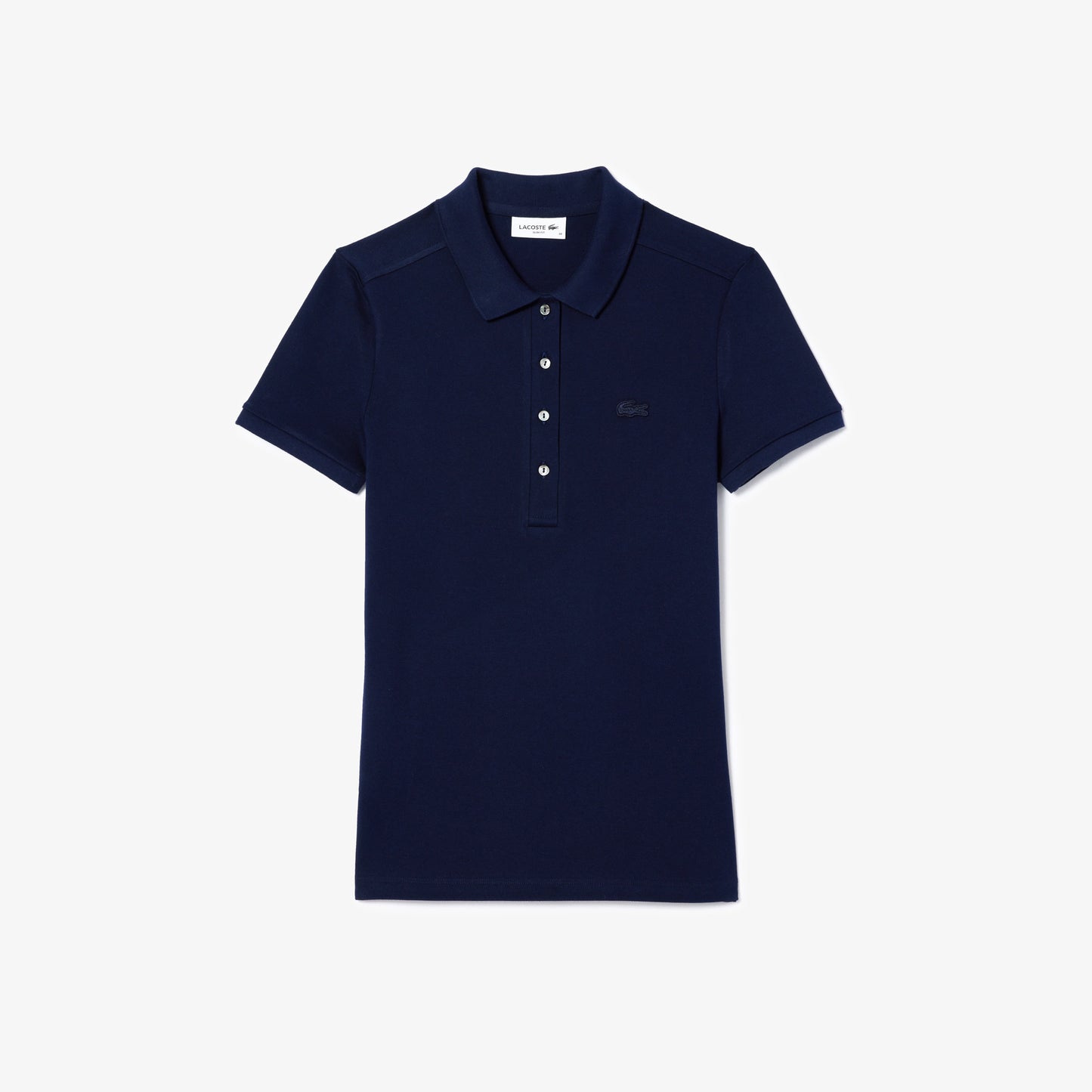 Polo Lacoste Slim Fit da Donna in piqué di cotone stretch