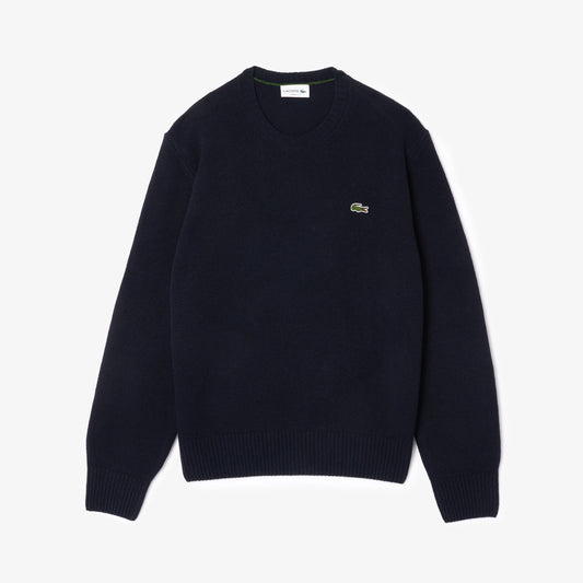 Maglione a Girocollo 100% Lana Cardata