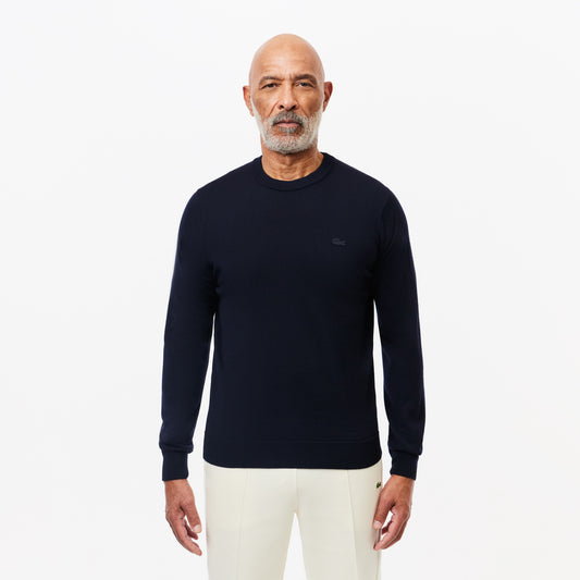 Pullover giro collo 100% Lana Merino